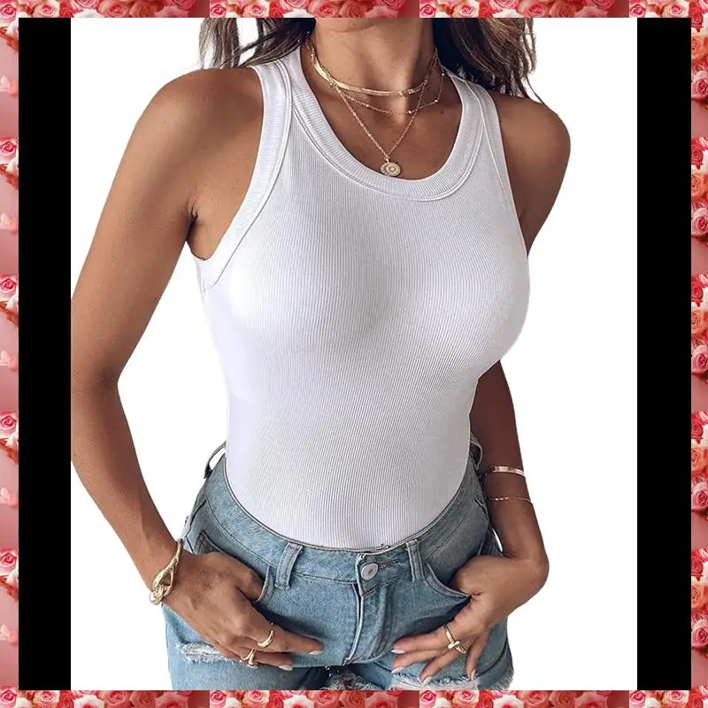 Tank Tops With Built In Bras Athletic Tank Tops For Women Ribbed Tank Top Fitness Workout Running Tops