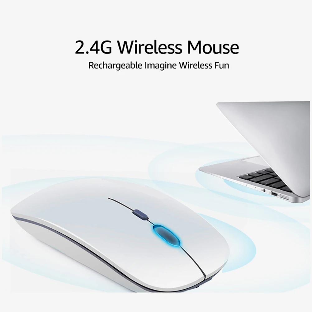

2.4Ghz Wireless Ultrathin Portable Optical Mouse Usb Receiver For Pc Laptop 10M Range Anti-Slip Scroll Symmetrical Design Mini