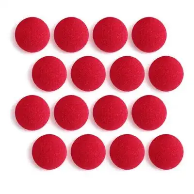 

40Pcs Bright Red Sponge Clown Nose Classic Design for Costume Party Masquerade Role Play Circus Themed Event Decoration