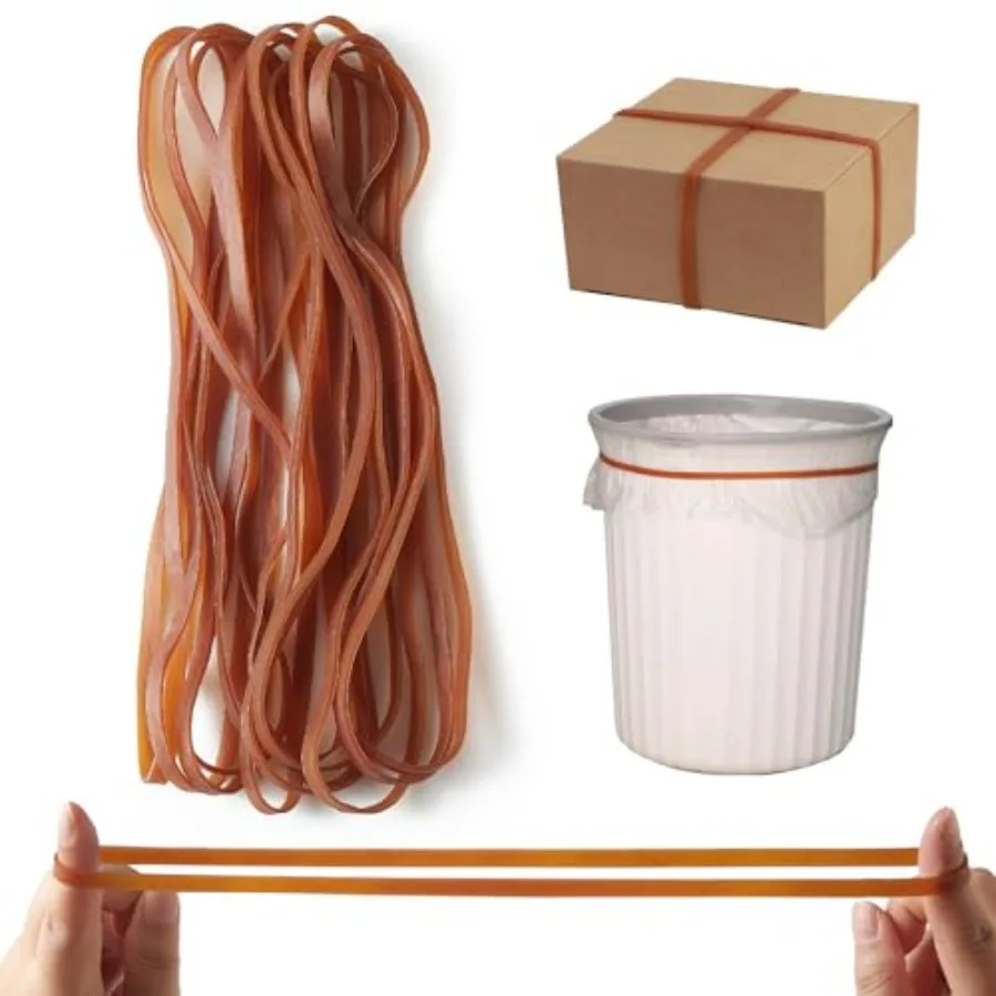 أربطة سلة المهملات شديدة التحمل مقاس 12 بوصة 12 عبوة من الأربطة المطاطية الكبيرة لعلب 833 جالونًا ومجلدات الملفات أربطة مرنة للمنزل والمكتب #1