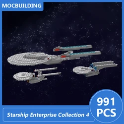 Starship Enterprise Collection Model Moc Building Blocks Diy Assemble Bricks Collection Display Space Creative Xmas Toys Gifts