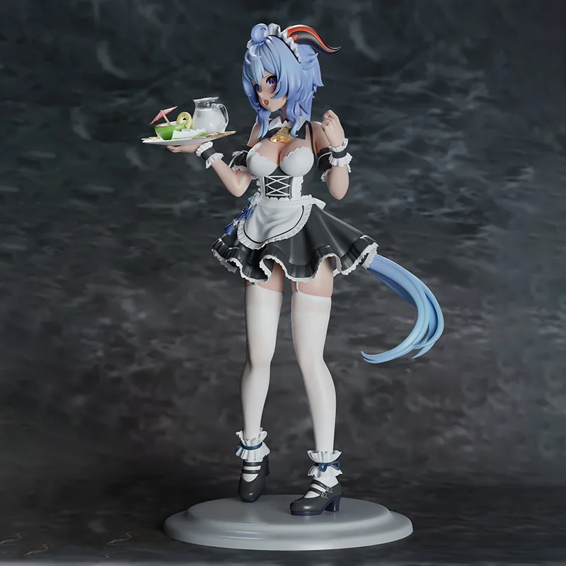 Figura de Anime Genshin Impact, figura de acción Gan Yu Maid, estatua de Pvc Gk, modelo de muñeca, adorno de colección, decoración de habitación D, 26cm