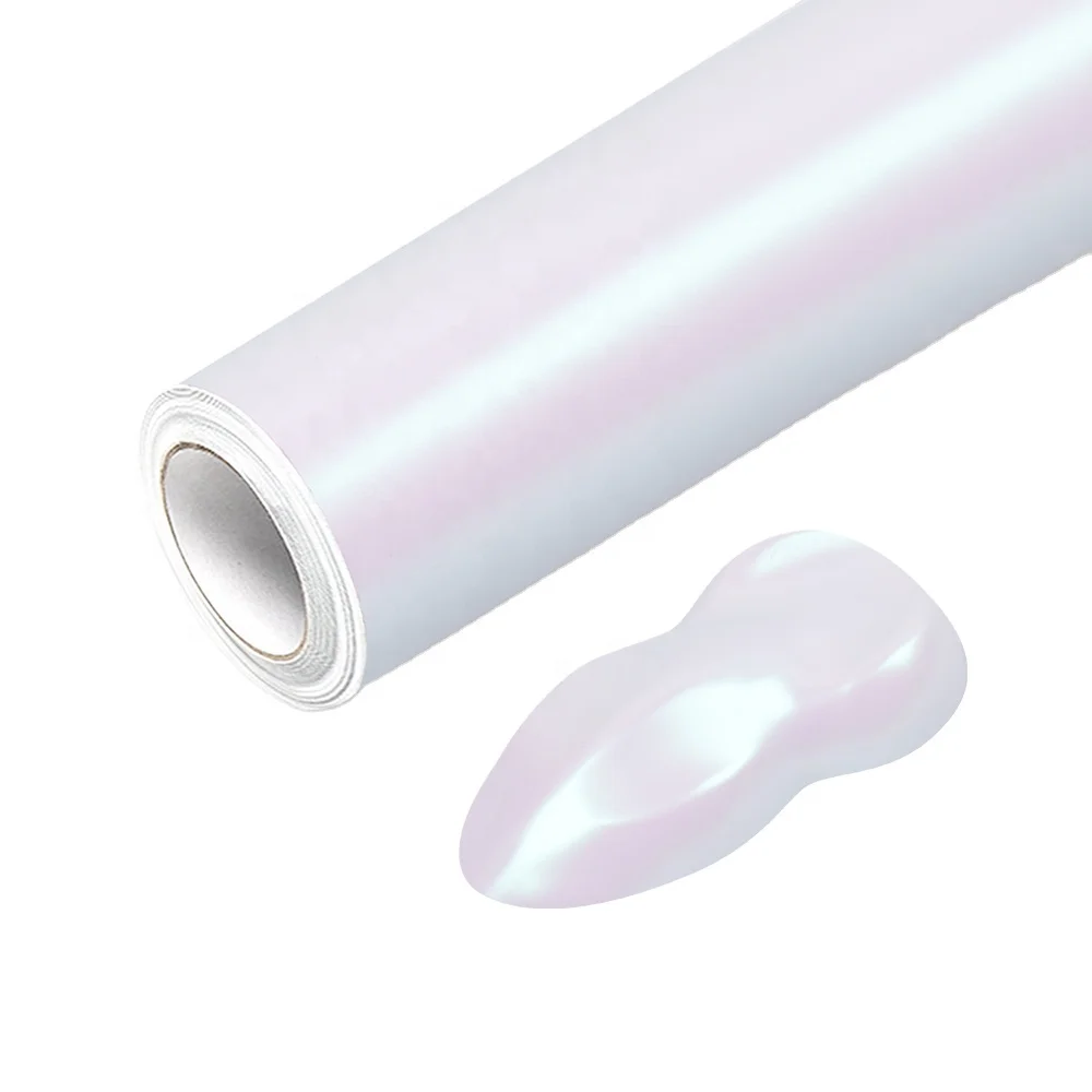 2025 1.52*1.8M Carbins Aurora White Gloss Car Wrap Vinyl Wrap Stickers Roll Film Car Body Film for Car Vehicle Wrap