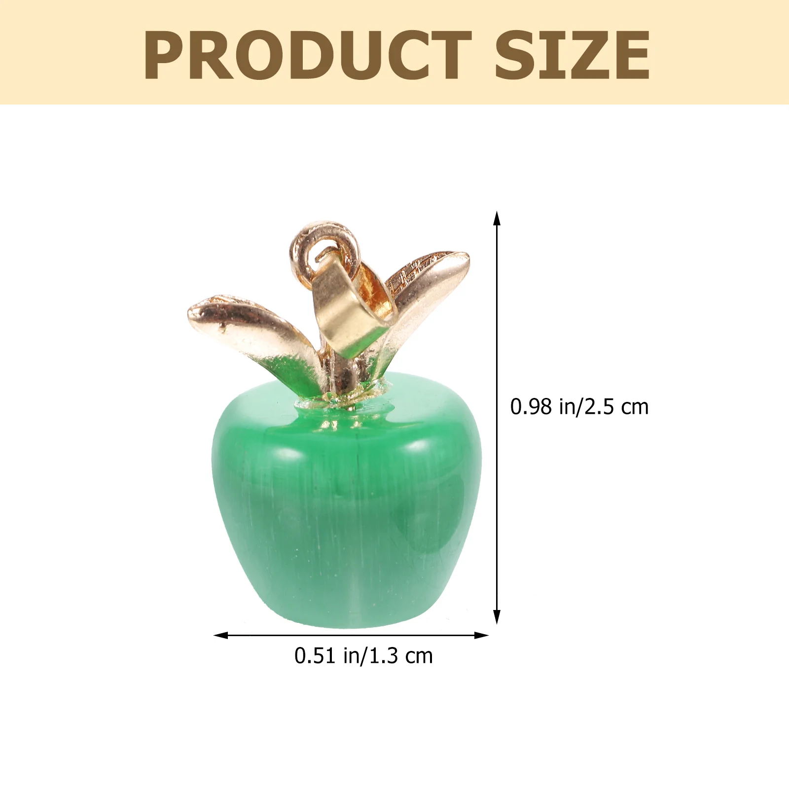 

10Pcs Creative Apple Pendants Skin Friendly Durable Jewelry Making Charms for Bracelets Necklaces Keychains Charms