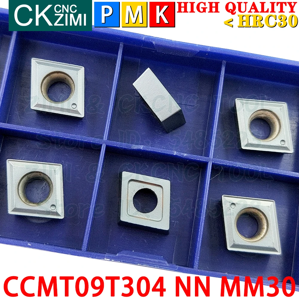 CCMT09T304 NN MM30 CCMT 09T304 NN MM30 MM10 CCMT09T3 CCMT 09T3 إدراجات كربيد خارجية أدوات إدراجات تحول داخلية باستخدام الحاسب الآلي أدوات قطع مخرطة معدنية