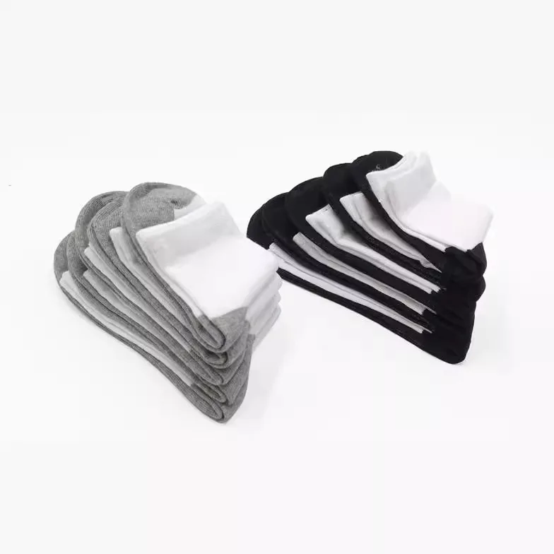 5Pairs Pack Student Socks Children Combed Cotton School Socks