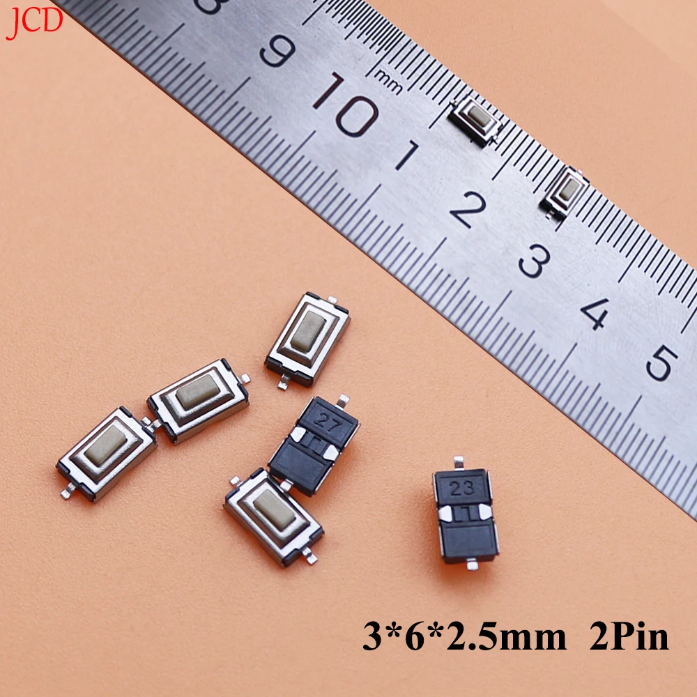 20PCS DC12V 50mA Membrane Switch 3x6x2.5MM Tactile Push Button Switch Tact 2 Pin 3*6*2.5mm Switch Micro Switch SMD