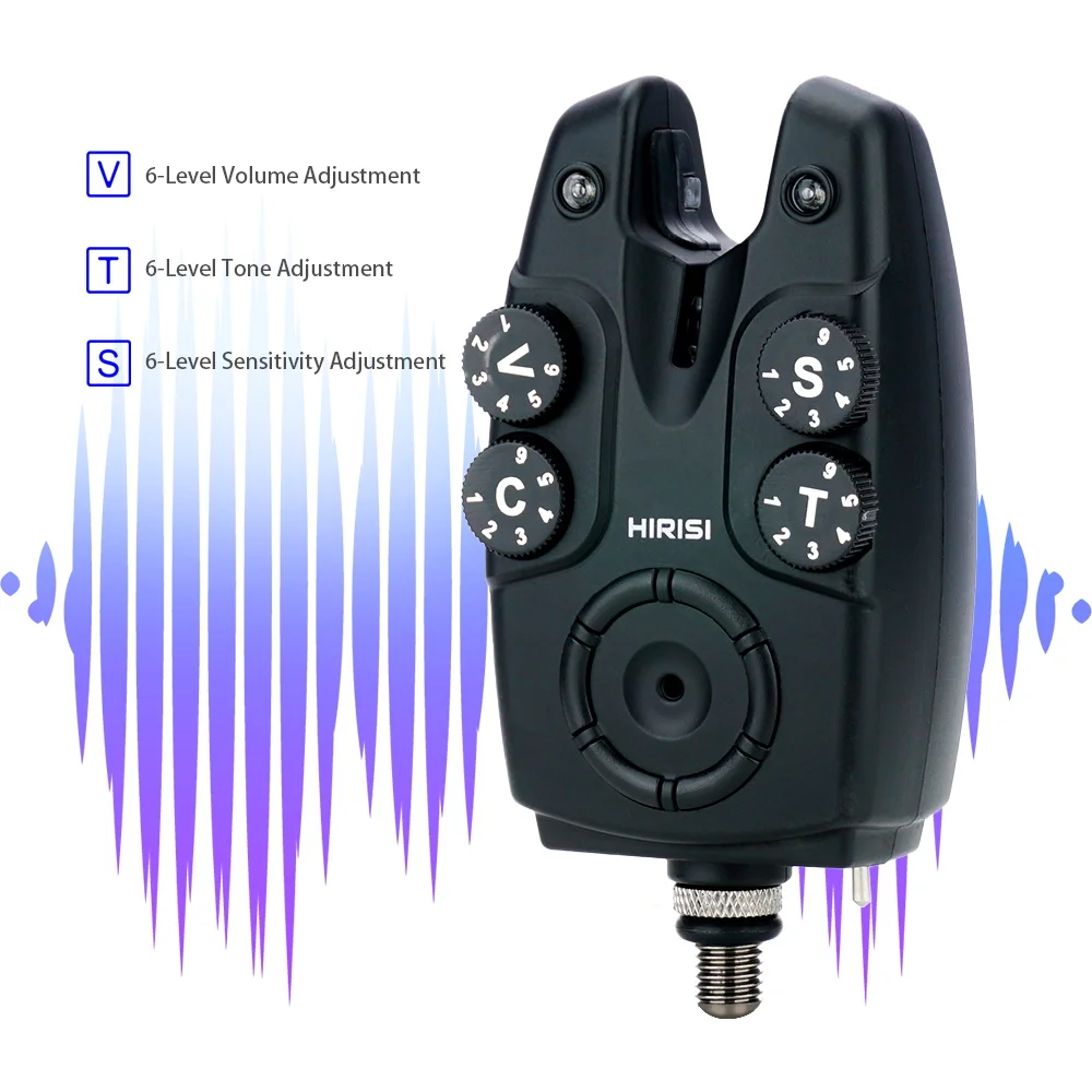 Hirisi Tackle S5-2 Draadloze vistoetsdetector met draagtas