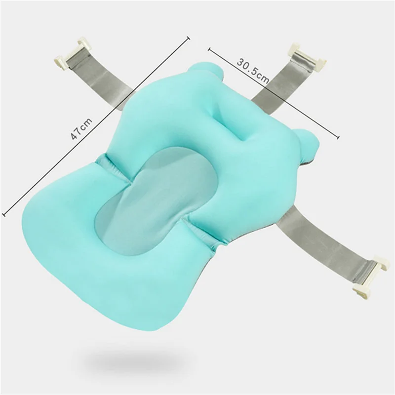 2X 베이비 샤워 욕조 패드 미끄럼 방지 욕조 시트 지지대 매트 안전 보안 목욕 지지대 쿠션 접이식 소프트 베개