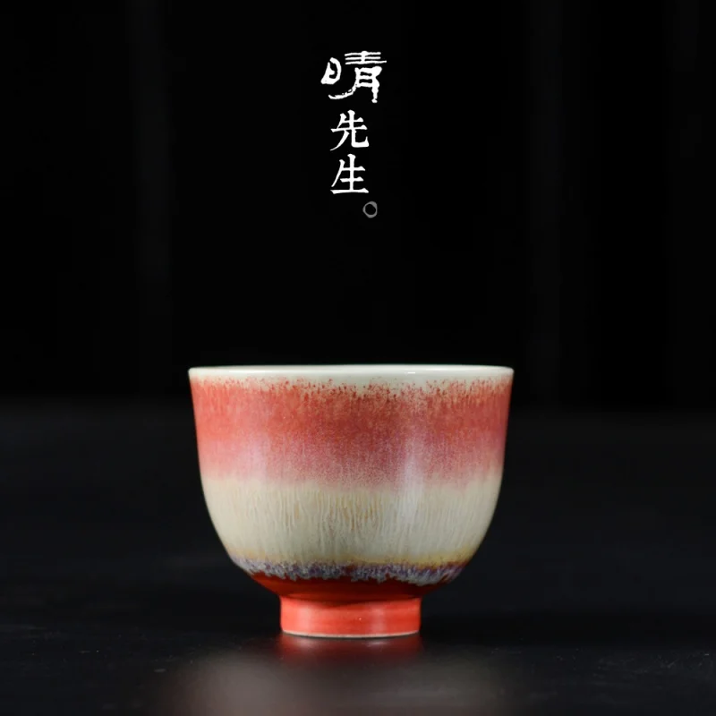 

Jingdezhen, чистый ручной рисунок, чайная чашка, основной цвет, печь для обжига глазури, запеченная керамическая Одиночная чашка, большая чайная чашка, чайная чаша, зернистая глазурованная S