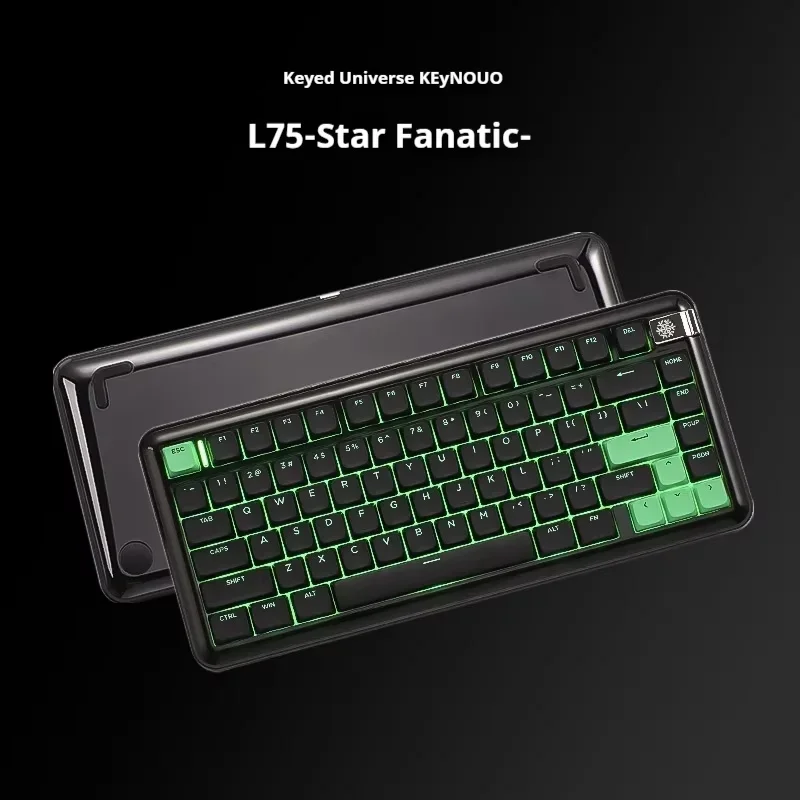 Yunzii L75 Low Profile Switch Keyboard Tri Mode Mechanical Keyboard Gasket Hot swap Custom Portable Office Win/Mac Gamer Gifts