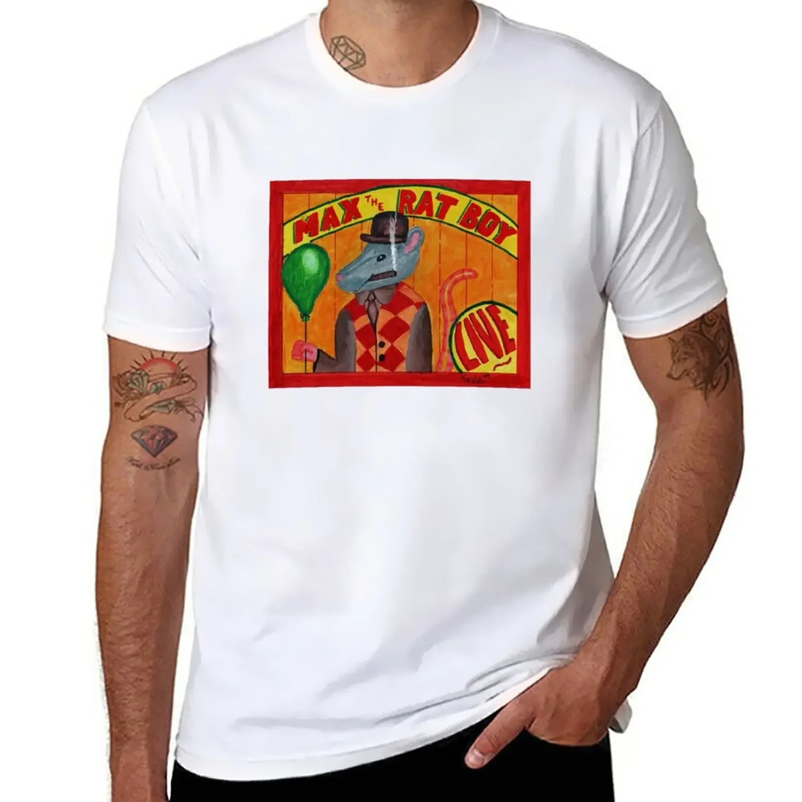 New Max the Rat Boy Sideshow Poster T-Shirt heavyweight t shirts summer clothes sublime t shirt T-shirt men