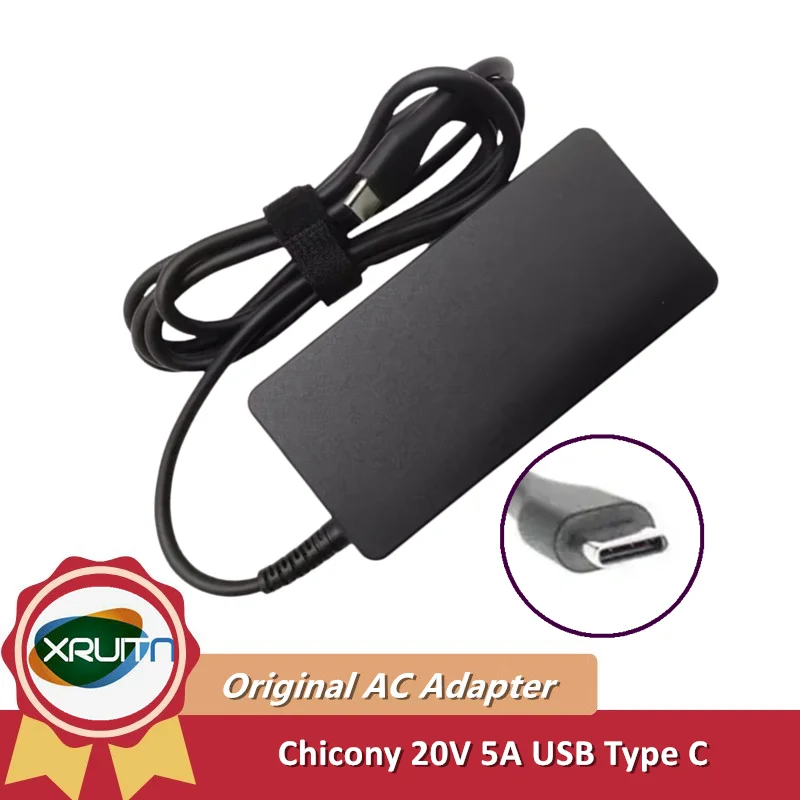 Genuine Chicony A22-100P2A 20V 5A 100W TYPE-C USB-C A100AP14P AC Adapter For Laptop Power Supply Charger