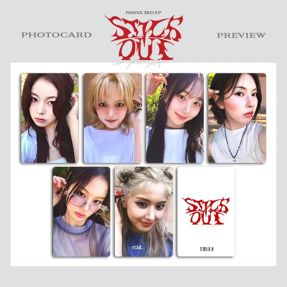 Album Kpop NMIXX Fe3O4 STICK OUT LOMO Card, Small Card Collection, LILY HAMooON 196 LYOON BAE JIWOO KYUJIN Photocard GérGift, 6PCs