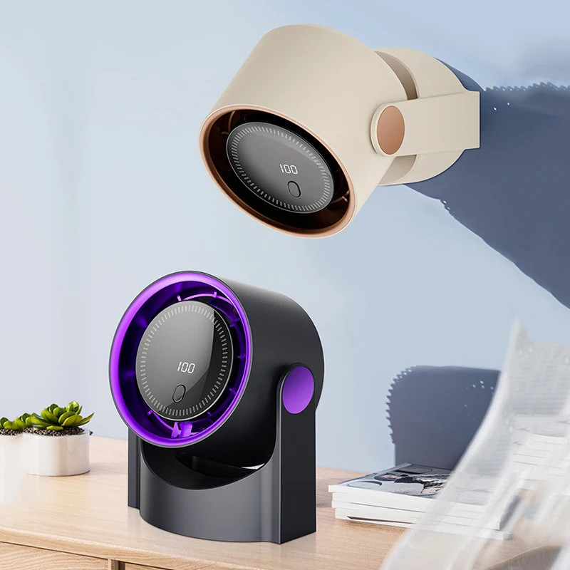 Multifunctional Electric Fan Wireless Portable Air Circulator Fan Desktop Wall Ceiling Air Cooling Home Quiet Ventilator