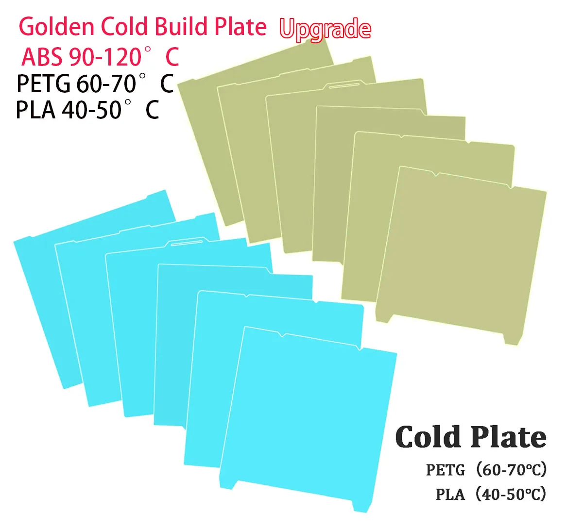 Plaque de refroidissement Glacier pour Bambu Lab H2D H2S A1 P1 X1C P2S H2C, plaque de construction froide pour Anycubic Kobra S1, Creality K1, Ender 3, Kobra 3
