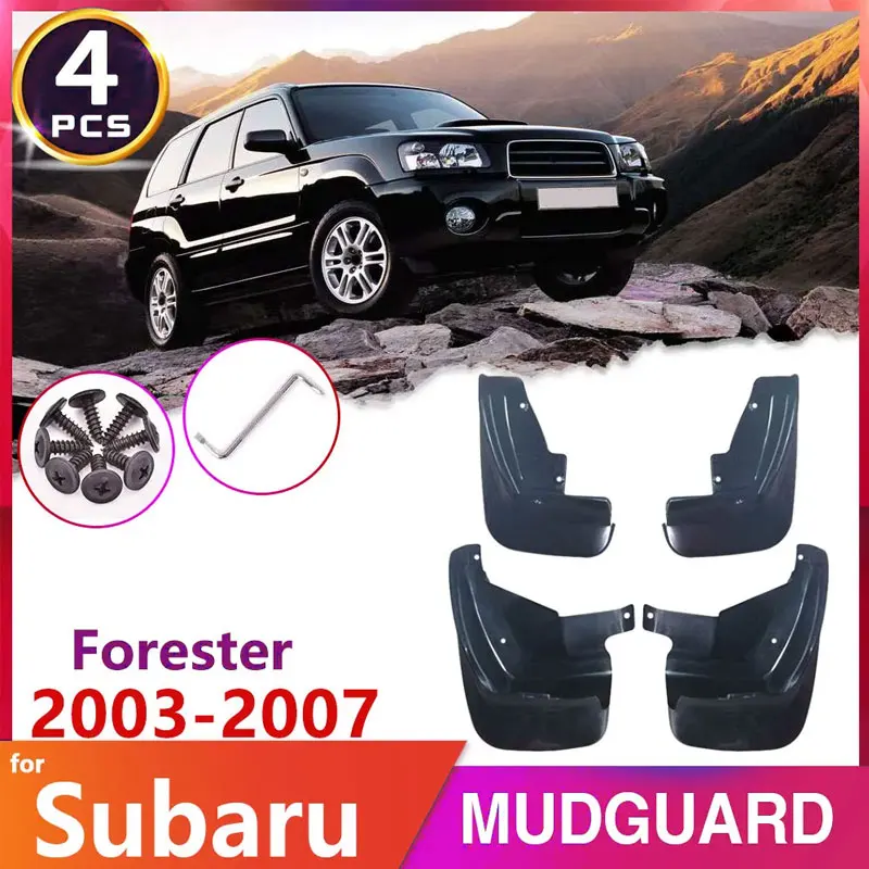 for Subaru Forester SG 2003~2007 2004 2005 2006 2th Gen Tire Fender Mud Flap Car Mudflaps Splash Guards Car Accessories Stickers