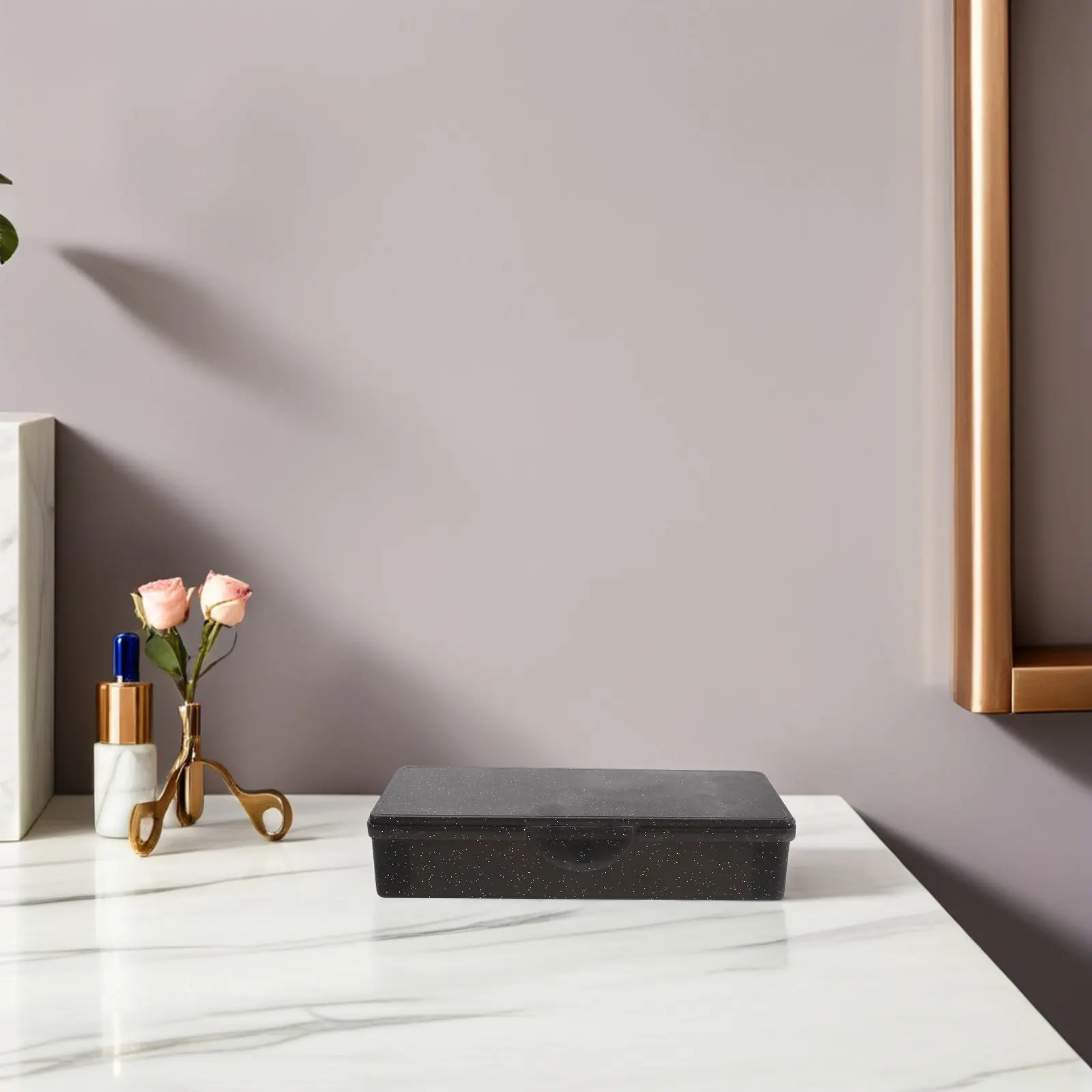 6Pcs Compact Plastic Organizer Box Portable Storage Case Hinged Lid Makeup Tools Jewelry Office Supplies Travel Essentials