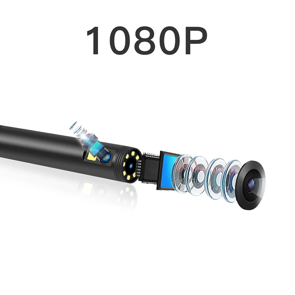 Industrial Endoscope 5.5/8mm 1080p Dual-Lens Pipeline Camera Maintenance Visual Peep Mirror 4.5 Inch Ips Full Color Screen