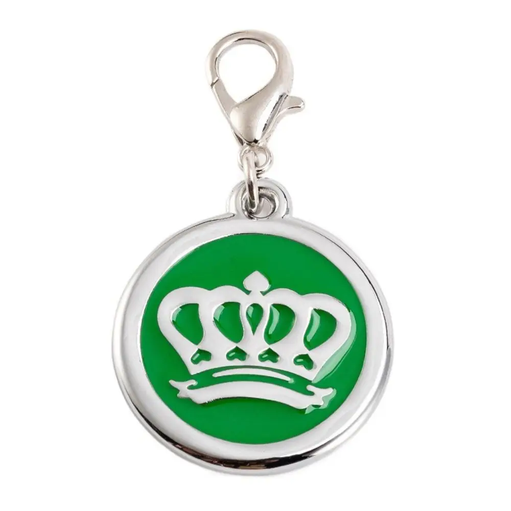 

Pet ID Card Crown Pet ID Name Tag Loss Prevention Zinc Alloy Pet Nameplate Personalized Dog Hanging Tag Outdoor