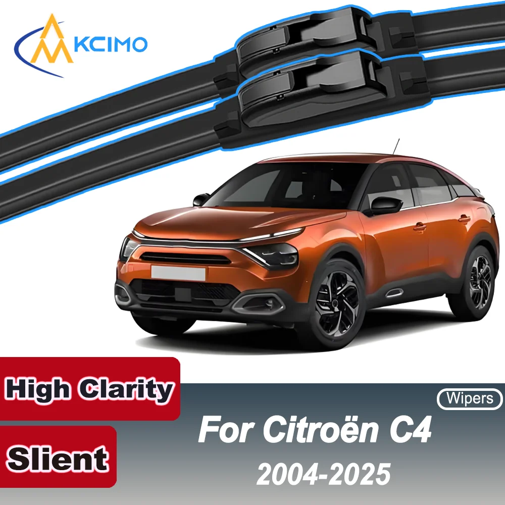 

2PCS HD Car Windscreen Wipers for Citroën Citroën C4 2004-2025 Front Windshield Auto Wipers Blade Accessories 2025 2024 2023