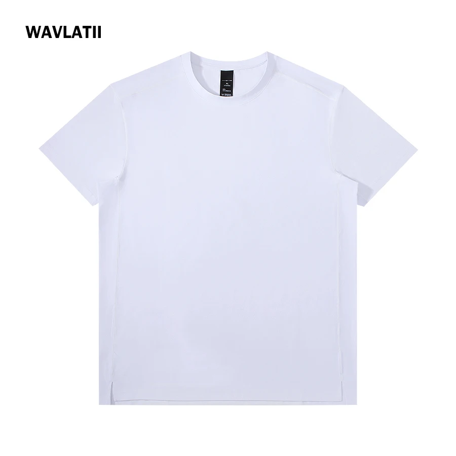 WAVLATII Women New Quick Drying T Shirts Female Purple Plus Size Casual Soft Tees Lady Summer Light Thin Sporty Running Tops