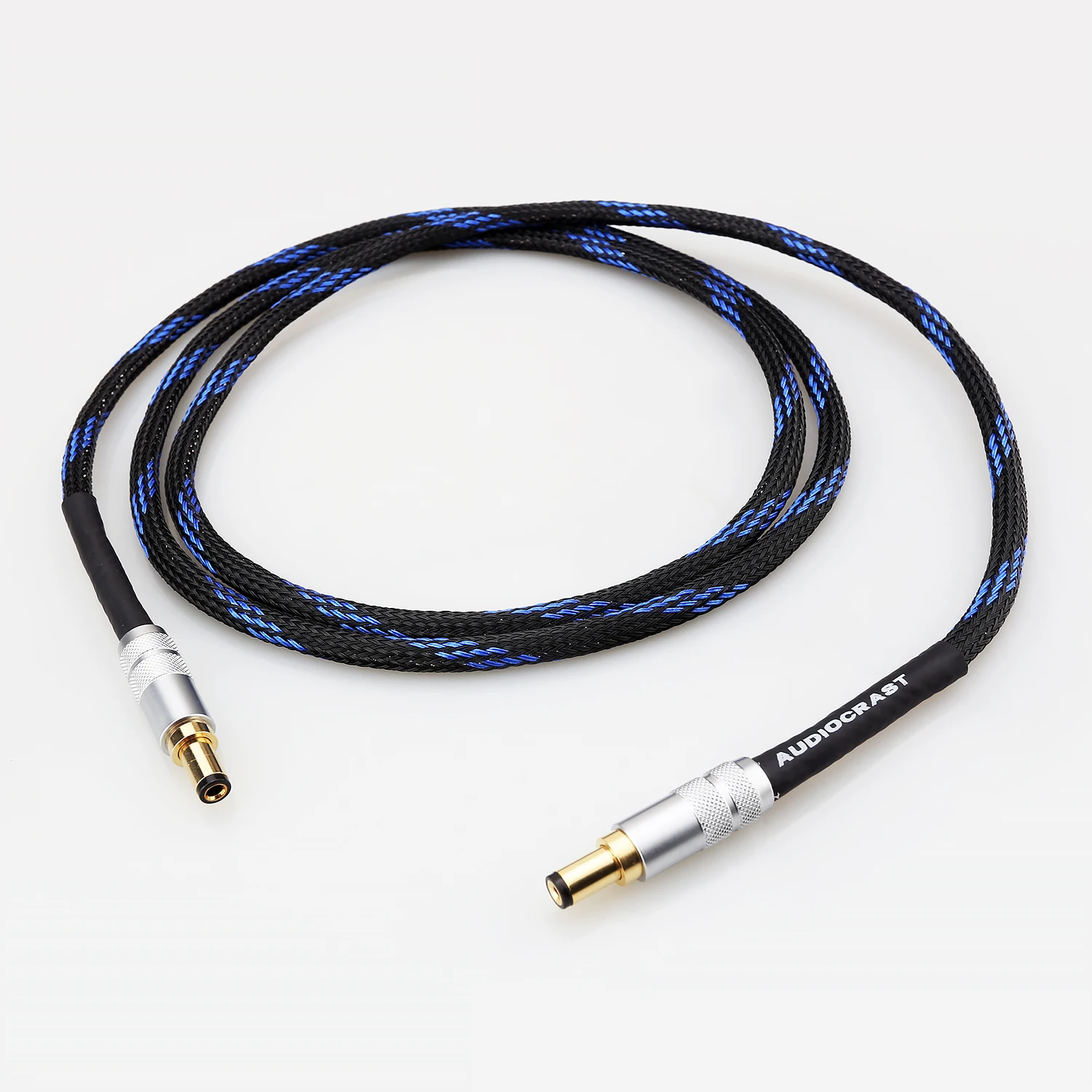 HIFI DC Power Cable 5.5x2.1mm 5.5x2.5mm Gold Plated OFC Silver Plated DC Cord for Linear Power Supply DAC Headphone Amp