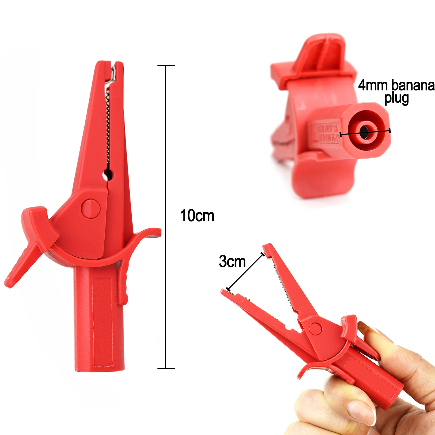 ZIBOO FTL1550B Test Leads with Alligator Clips for 1550C FC /1555 FC Insulation Tester Use for  TL1550B  9 PCS