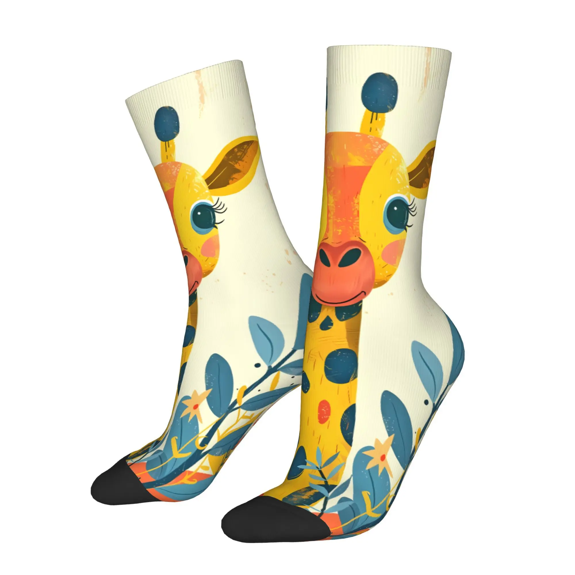

Happy Giraffe Sock Printed Man Polyester Fashion