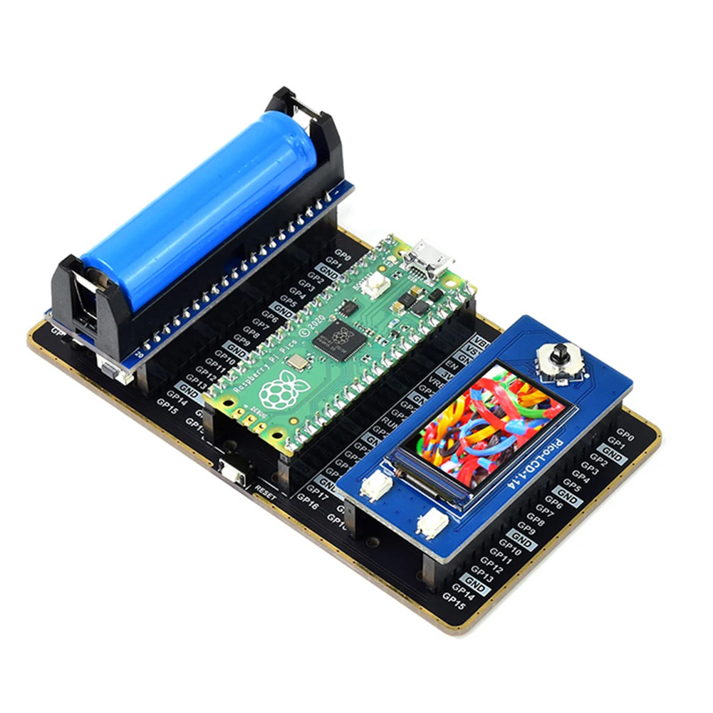 

Dual GPIO Expander Module Clear Pin USB Power Connector Extension Board for Raspberry Pi PICO Two Sets of Male Headers Parts