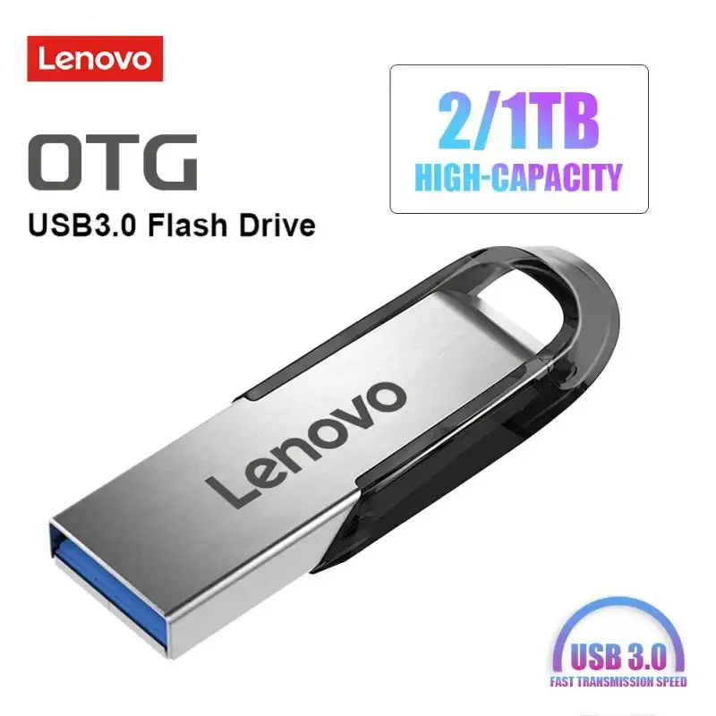 Lenovo 2TB USB 3.0 Flash Drive 1T Pen DriveB 256GB interfaccia USB Stick cellulare Computer Flash Drive USB Flash Memory Card