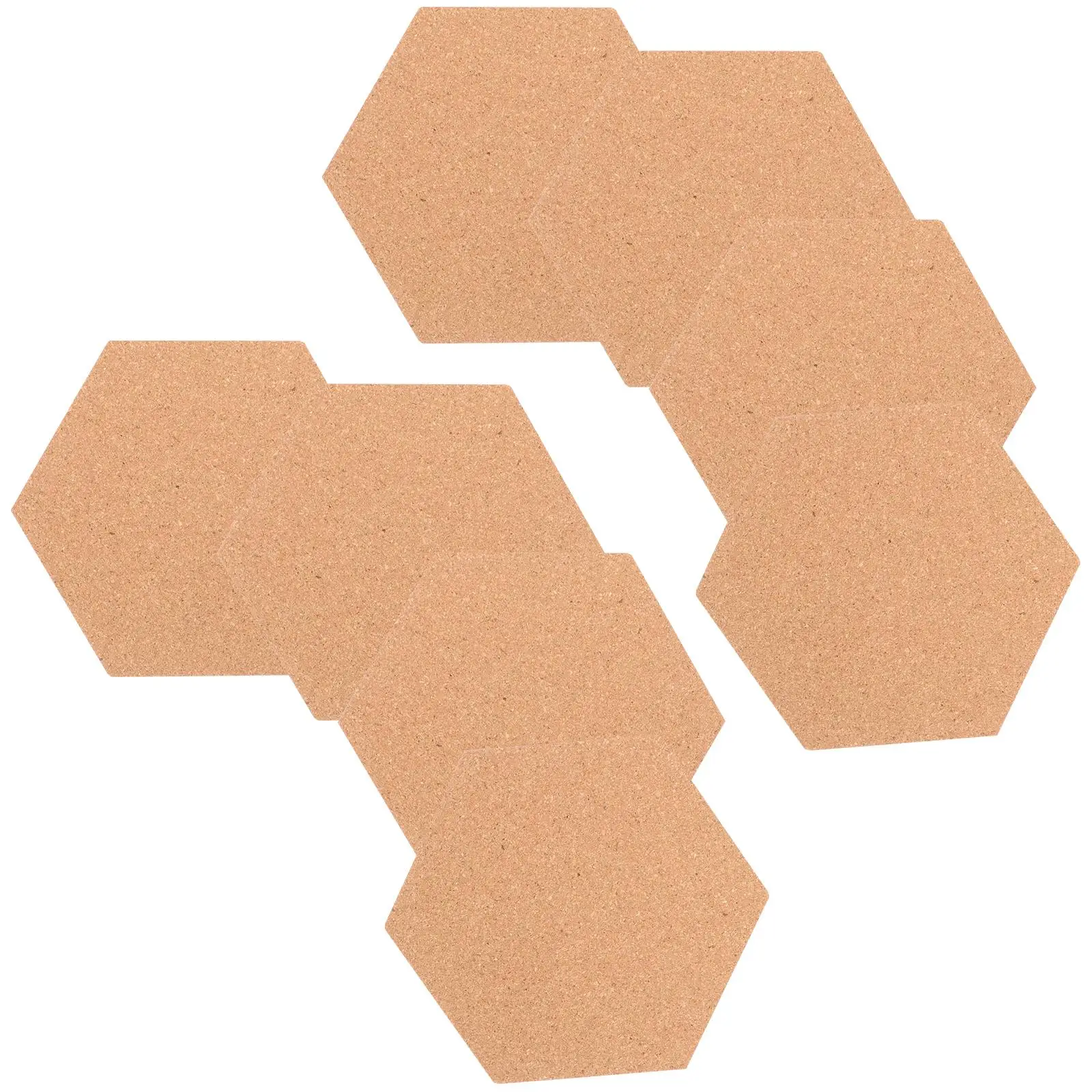 Hexagonal Corkboard Small Notice for Office Frameless Reminder Bulletin Decorative Accessories Note