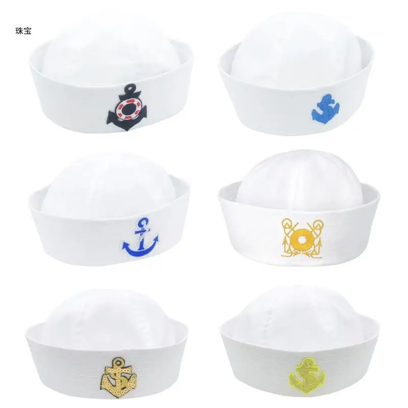 Captain Hat Costume for Women Men Teenagers for Sailor Party Decoration Costume Cosplay Dress-up