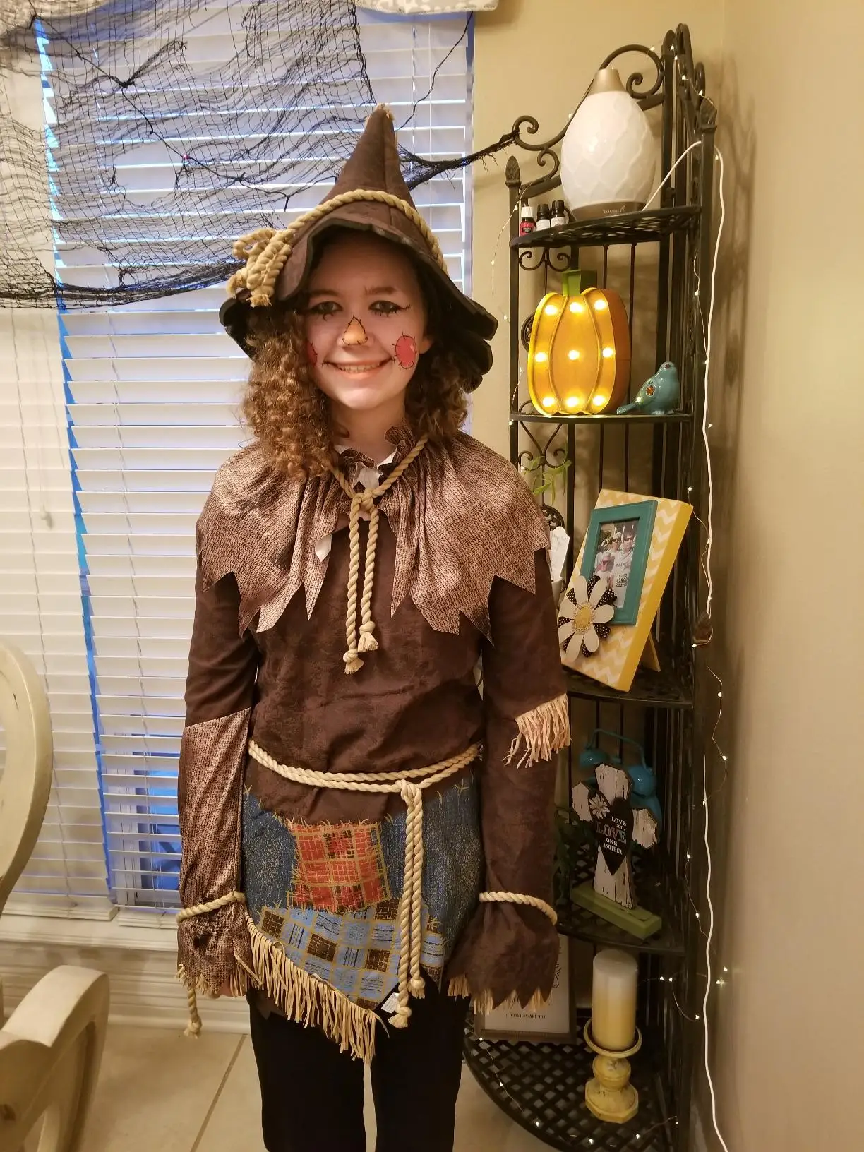 Creepy Scarecrow Costume for Women Halloween Masquerade Scary Cospaly Costume for Dress up Party