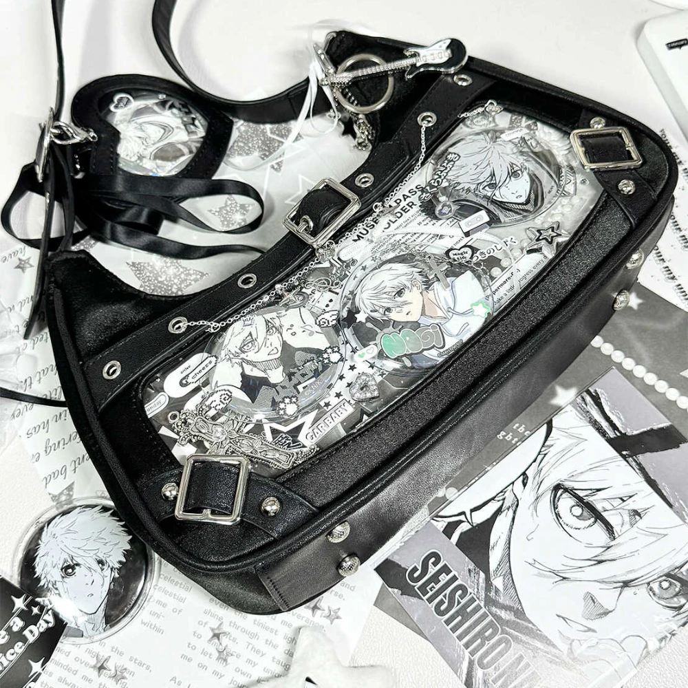 2025 New Fashion Ita Bag Japanese Cute Transparent Versatile Shoulder Bags Bolso JK Uniform Bag Tote Handbag