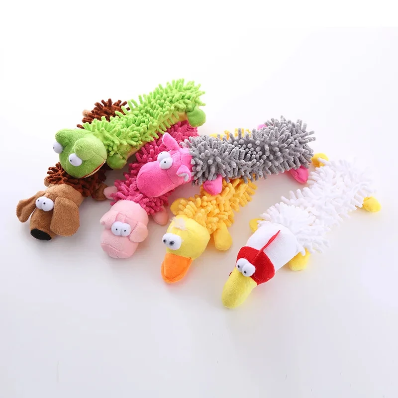 Dog Squeak Toys, Puppy Teething Toy, Dog Chewing Toys for Puppies, Medium Size Dogs, Plush Stuffed Crinkle Pet Chew Toys