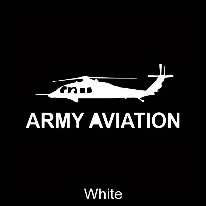 Army Aviation Helicopter Car Sticker Art Decal For Automobile Car Motorcycle Trucks Bumper Windows Laptop Self-adhesive Vinyl De