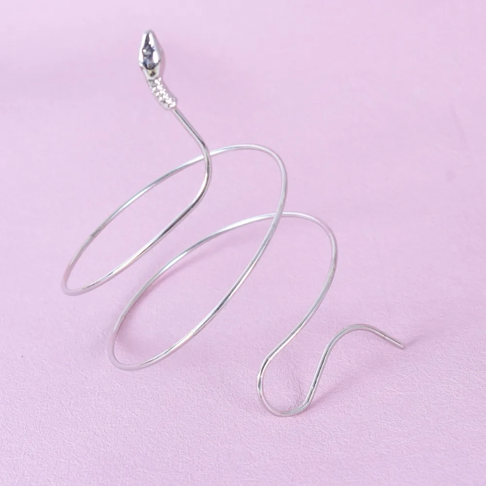 Tribal Chic Wrapped Snake Bracelet Bohemian Style Exaggerated Punk Gothic Jewelry Gift Creative Adjustable Body Bracelet