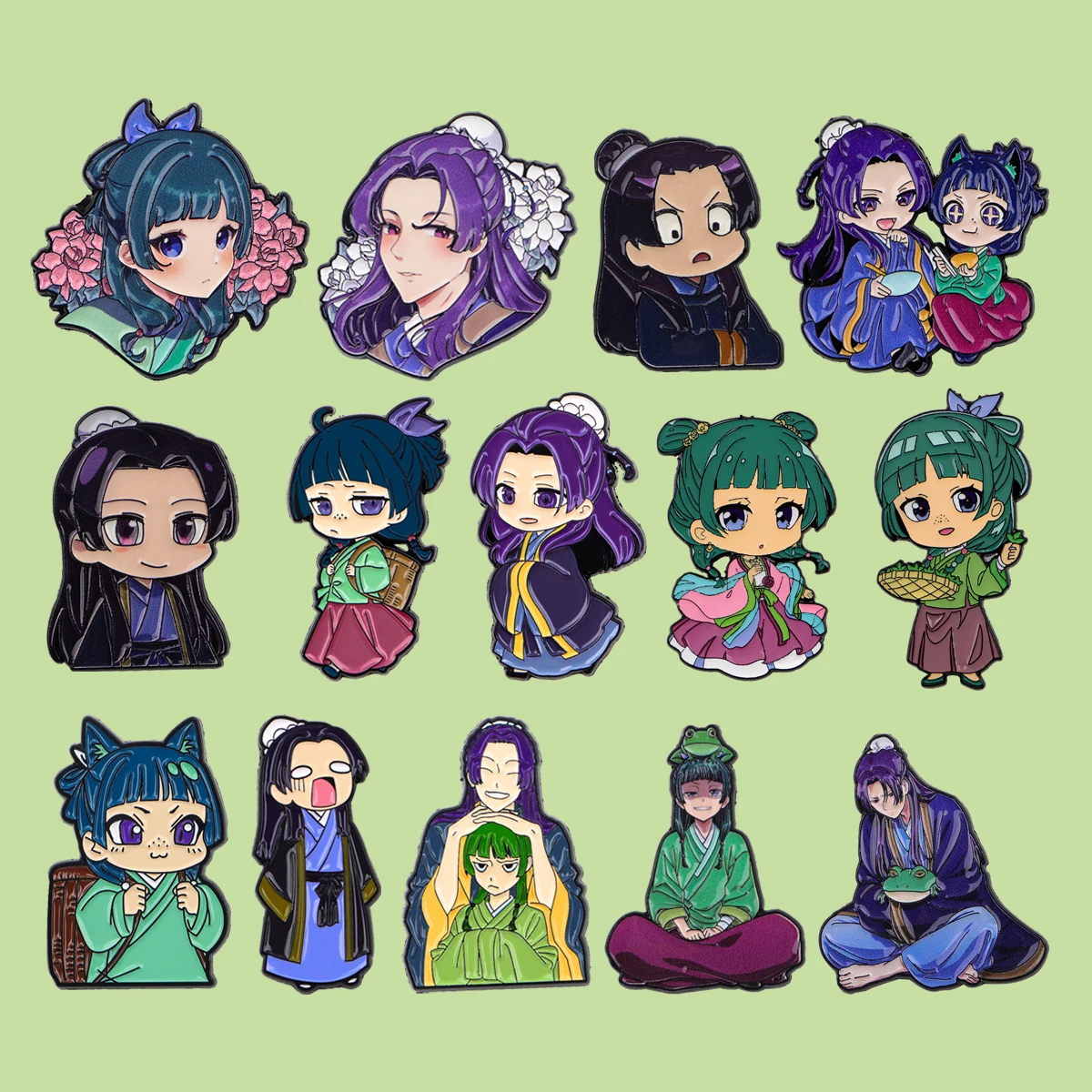 Bonito farmácia menina anime esmalte pino dos desenhos animados figura broches saco lapela pinos emblemas na mochila acessórios jóias amigos presente