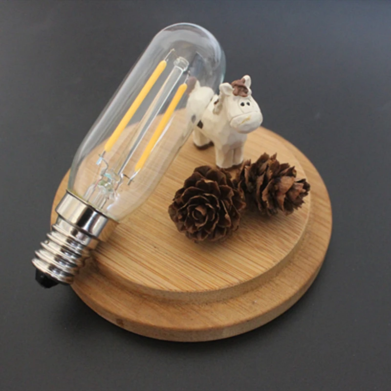 E14 LED 쿠커 T25 후드 추출기 팬 전구, 12W 8W 4W 쿨/웜 화이트 라이트 E14 220v 소형 나사 교체 20w 40w 60w 할로겐 램프