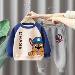 Autumn Winter Baby Girl Boy Clothes Set Children Cartoon Printing Sweatshirt Top and Pants Bottom 2 Piece Suit Cotton Tracksuit
