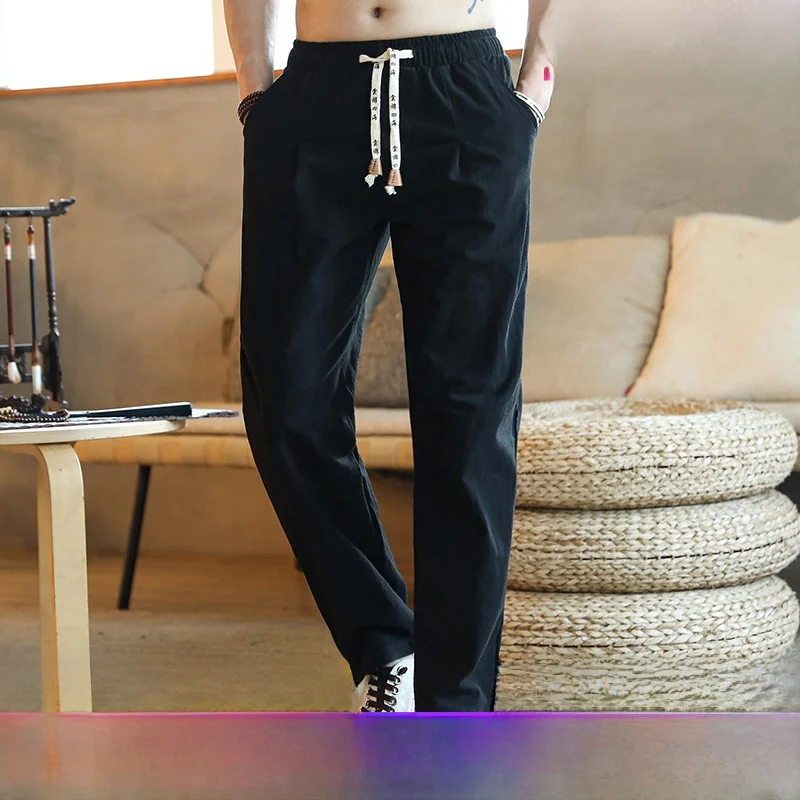 

Chinese Style Men's Tang Suit Long Pants Traditional Chinese Medicine Acupuncture Therapy Massage Technician Workwear Casual ...