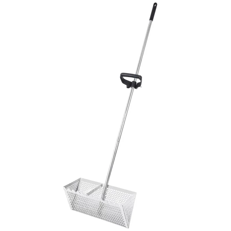 

51 Handle Sand Flea Rake Removable Sand Flea Rake Shark Tooth Screen with 16 Wide Drainage Screen