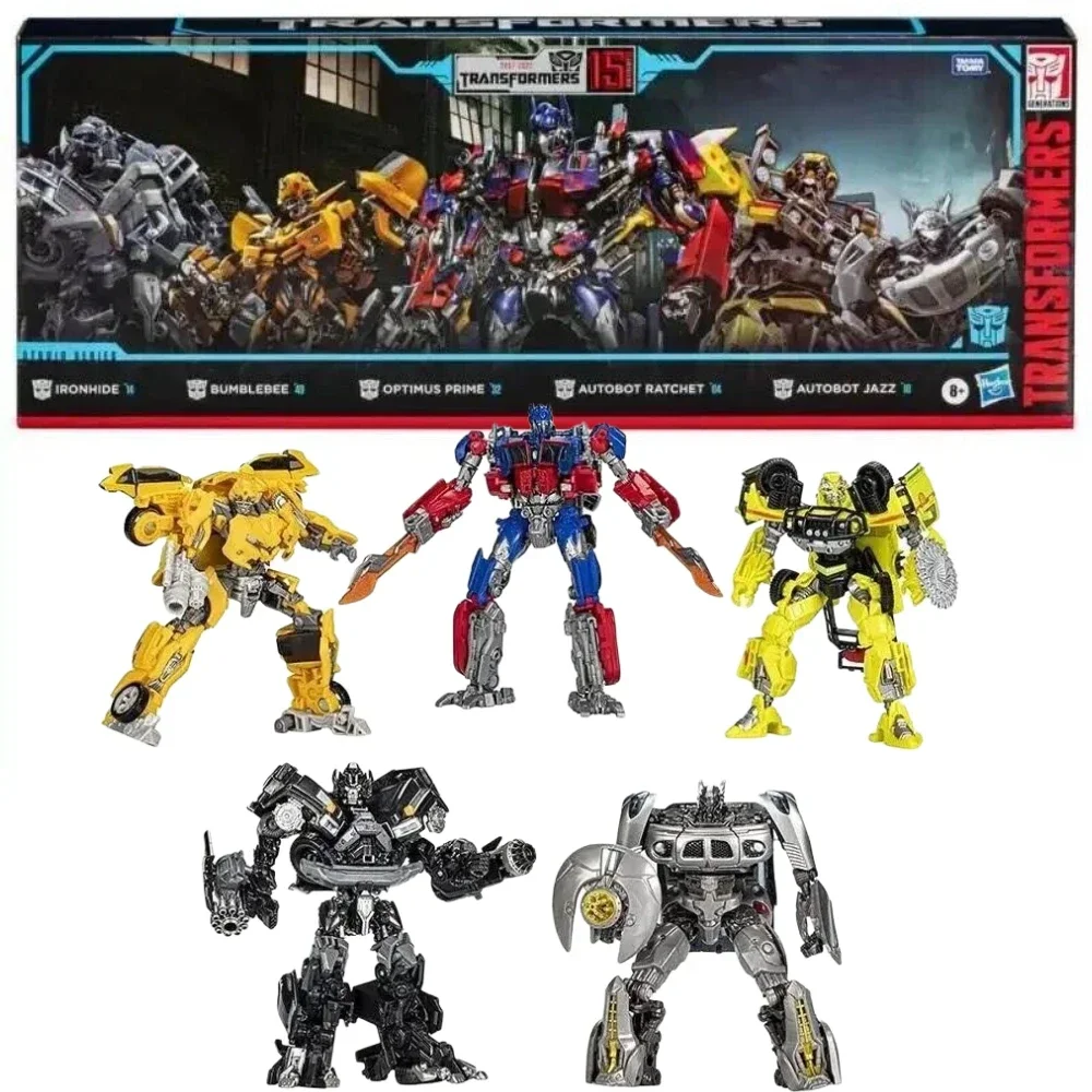 W magazynie Transformers Studio Series 15-lecie Autobot 5 paczek Model figurki kolekcja zabawek prezent Hobby