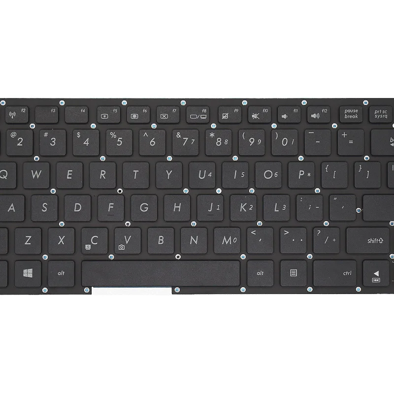 Teclado de portátil ruso de EE. UU. Para ASUS E403, E403N, E403NA, R416N, X400N, E403SA, E403S, E403M, E403MA, reemplaza el teclado de portátil