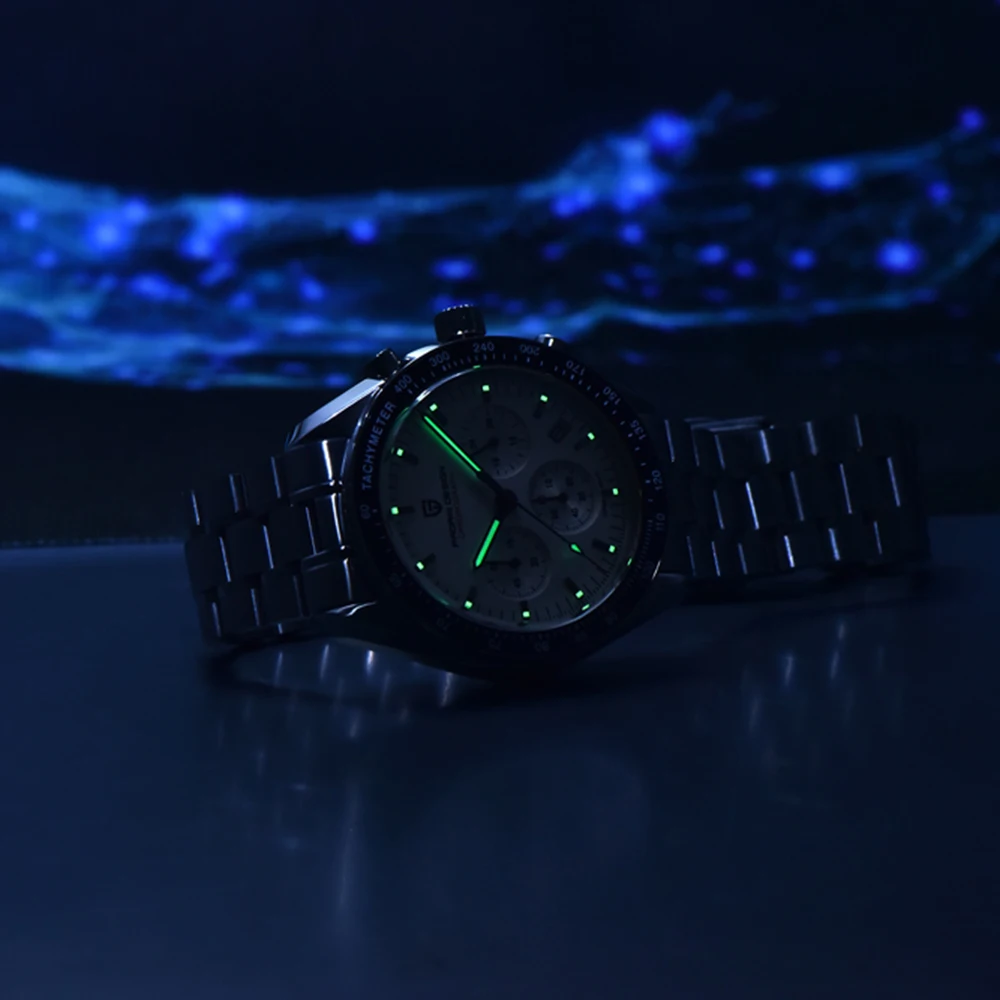 PAGANI DESIGN 2025 Orologi da uomo di lusso Orologio al quarzo Top AR Specchio con zaffiro Orologio da polso in acciaio inossidabile Regalo per uomo Orologi sportivi