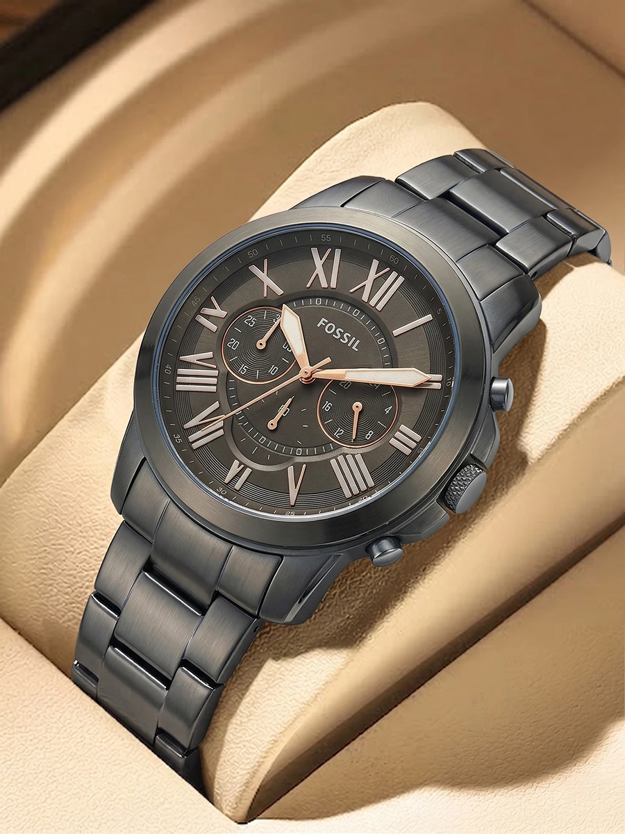 Reloj Fossil FS5375 para Hombre, Cronógrafo de Cuarzo, 44 mm, Verde Oliva, Acero Inoxidable, Resistente al Agua, Casual, de Negocios, Reloj de Pulsera, Reloj Hombre