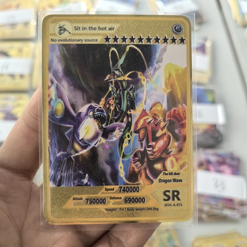 10000HP Charizard Vmax Pokemon-Karten Metall Englische Karte Arceus GX Vstar V Goldene Limitierte Kinder-Geschenkkarten Spiel Kampf Sammelkarten