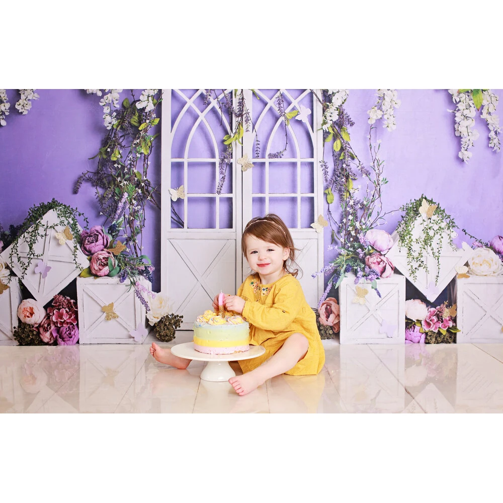 Moclicka taman potret anak-anak kue benturan latar belakang bunga musim semi artistik latar belakang bayi kelinci anak-anak Prop foto Poster Studio