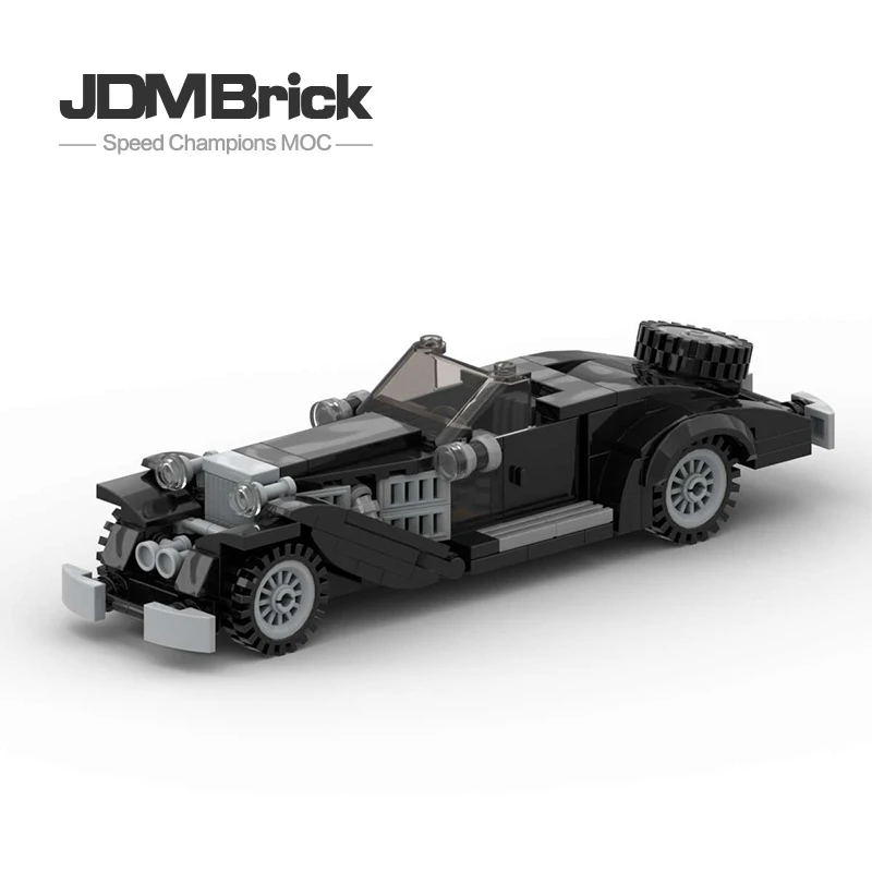 MOC-34594 Children's Creative Assembly Classic Retro Cool Car Building Block Toys Boy Speed Champion Racing Model Gift Pack